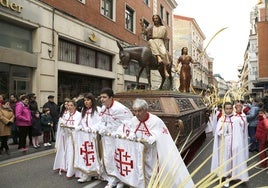 Procesión de La Borriquilla en Palencia.