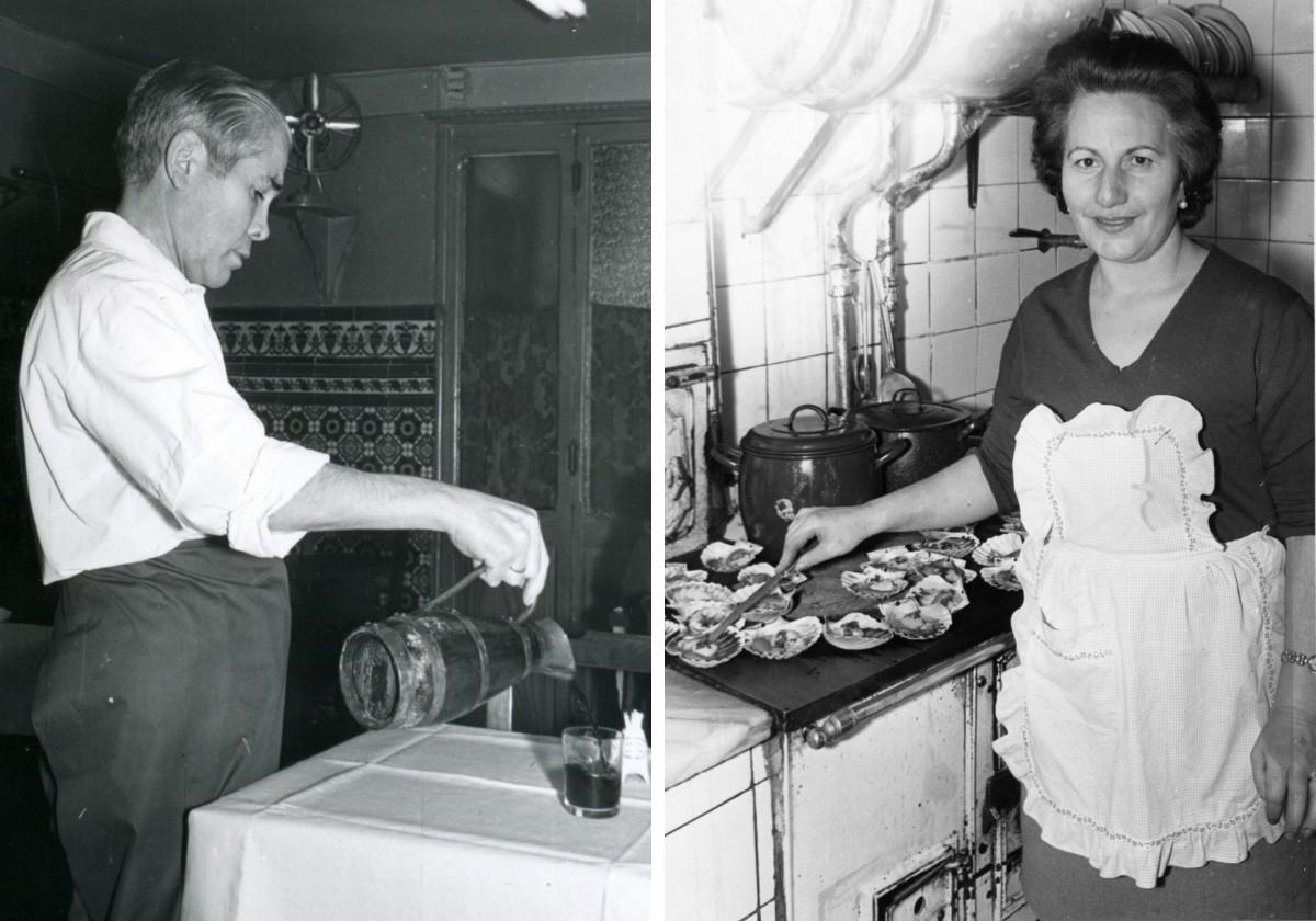 Hilario y Piedad, en el comedor y la cocina de Suazo. En el vídeo, Antonio Suazo, uno de los dos hijos del matrimonio.
