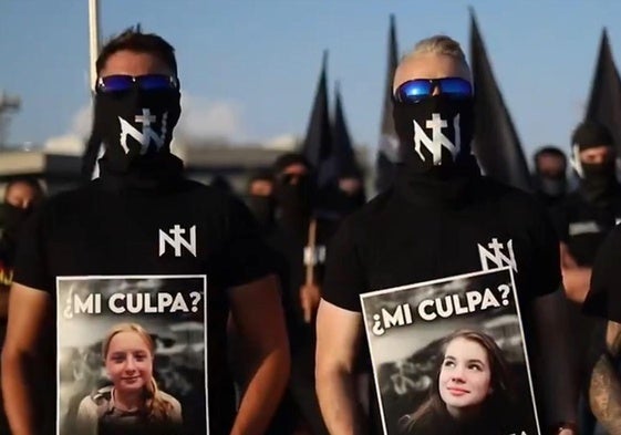 Fotograma de uno de los vídeos de Núcleo Nacional en su red social de X.