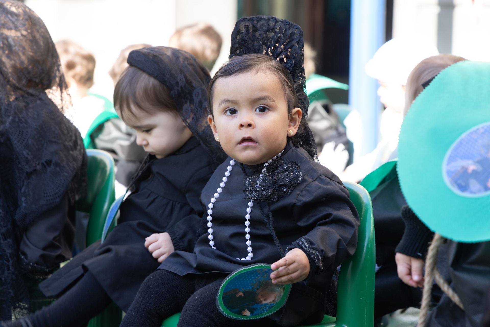 Procesión infantil en el Colegio de Lourdes de Valladolid