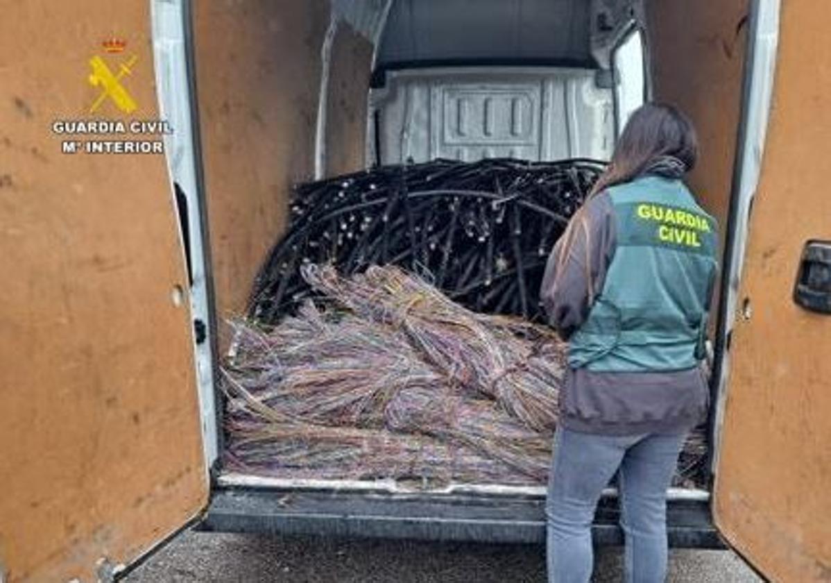 Veinte detenidos por robar 3.125 kilos de cobre en dos meses