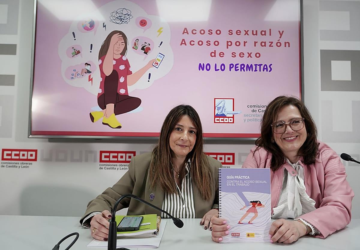 Rueda de prensa de CC OO Castilla y León, este miércoles.