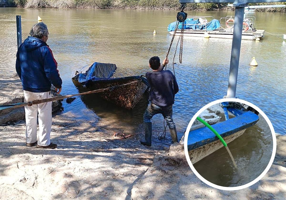 Concluye la operación para recuperar la barca de la Virgen del Carmen: «Estará lista para la procesión»