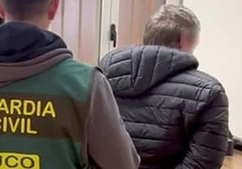 Momento de la detención por parte de la UCO de la Guardia Civil.