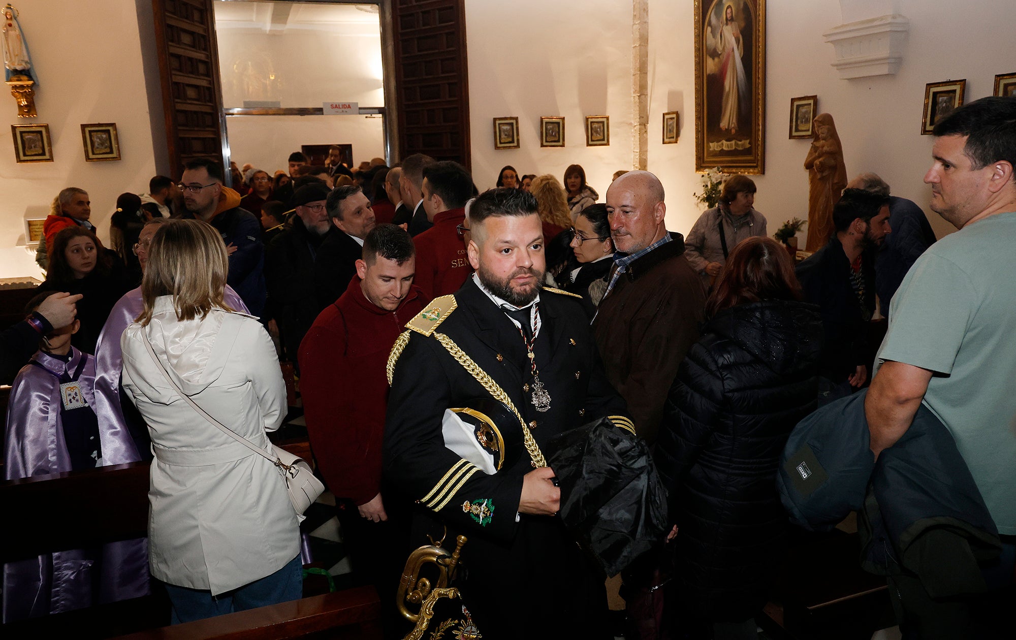 La lluvia obliga a suspender la procesión de la Sentencia