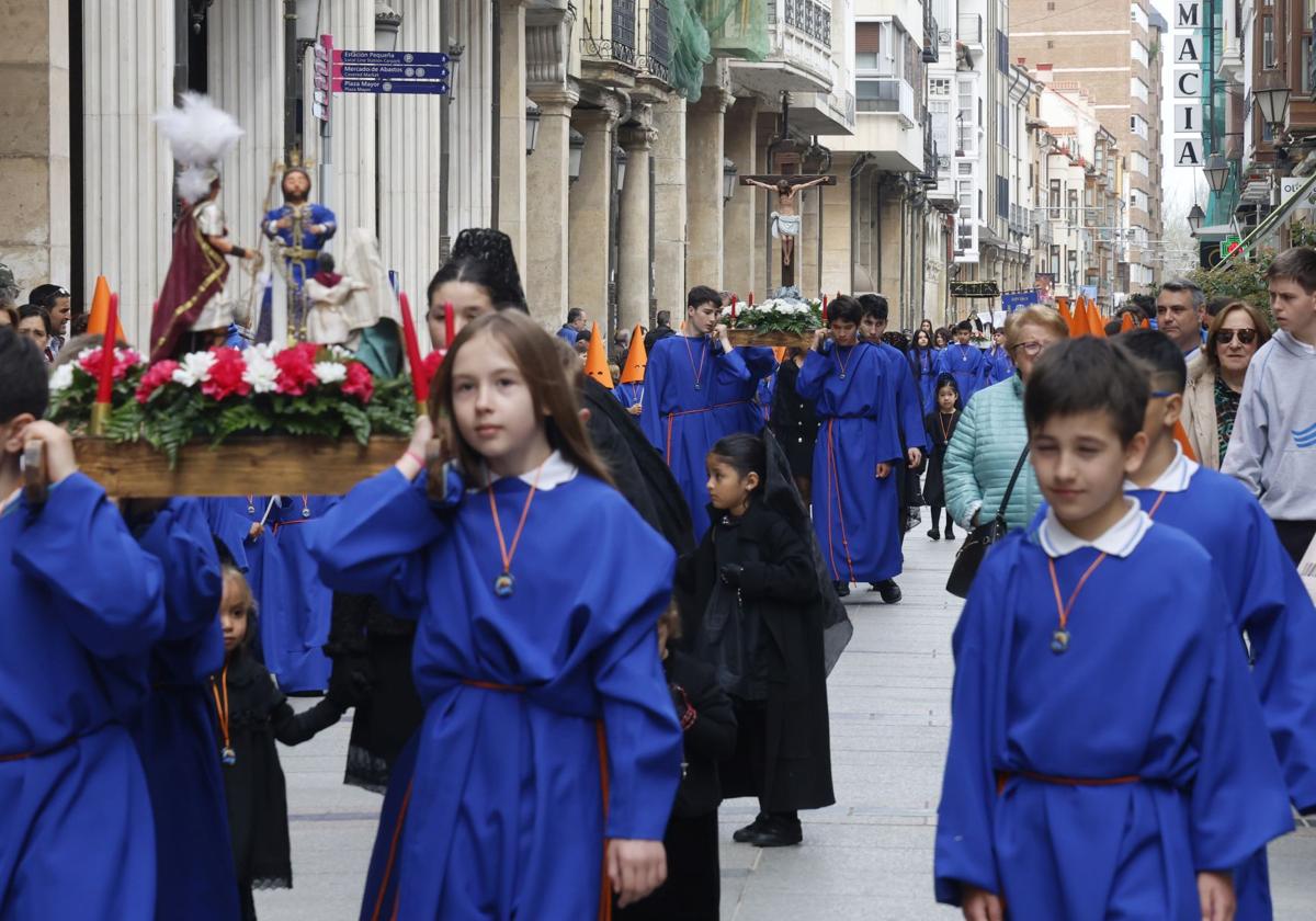 Procesión infantil del Divino Maestro en Palencia