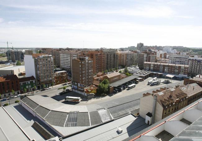Vista de la estación de autobuses actual.