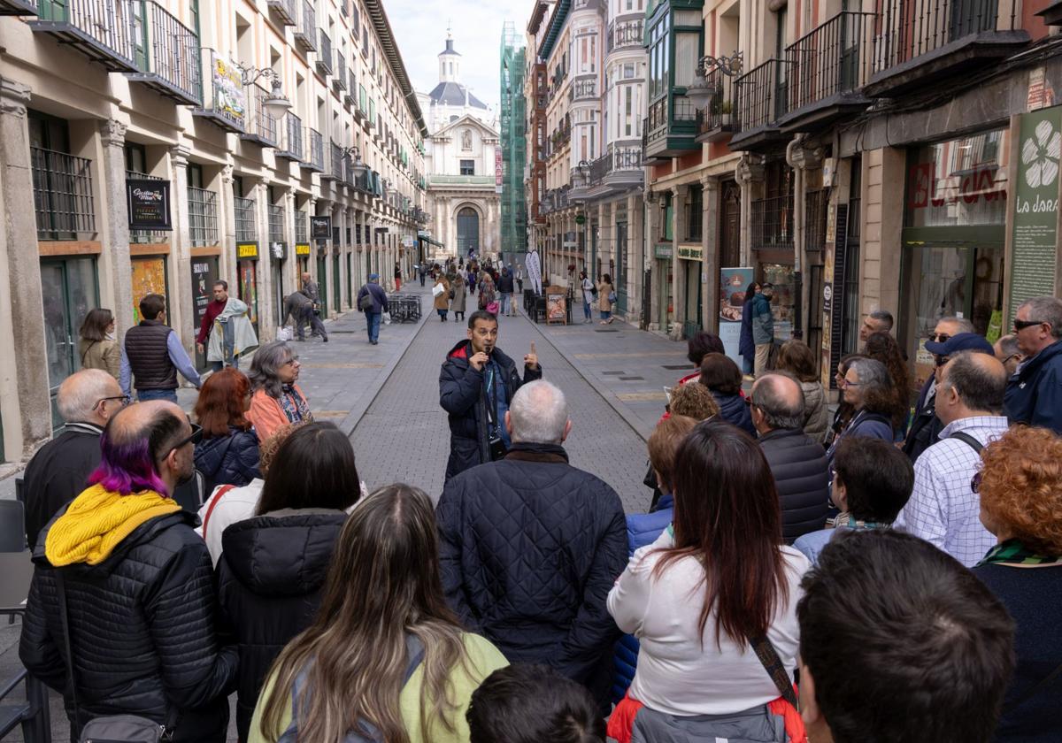 Turistas en Valladolid, el pasado fin de semana.