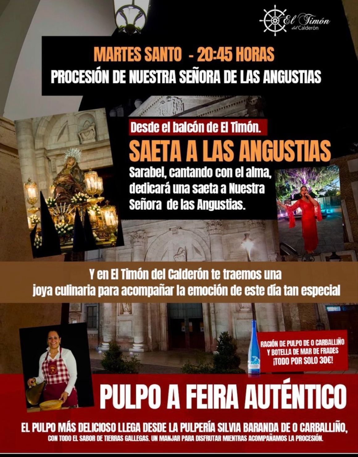 Cartel promocional de la saeta.