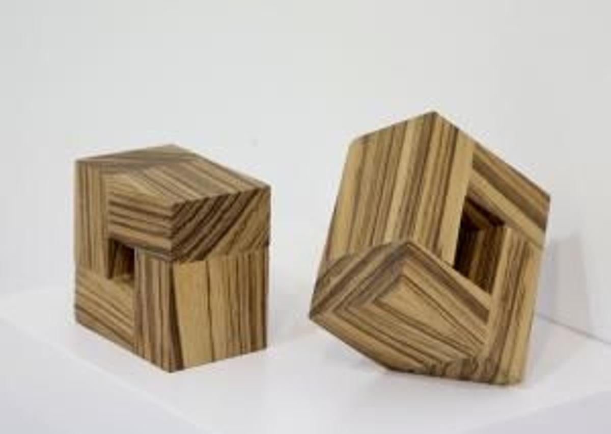 Imagen secundaria 1 - Las &#039;Experimentaciones tridimensionales&#039; muestran al Santiago Montes escultor