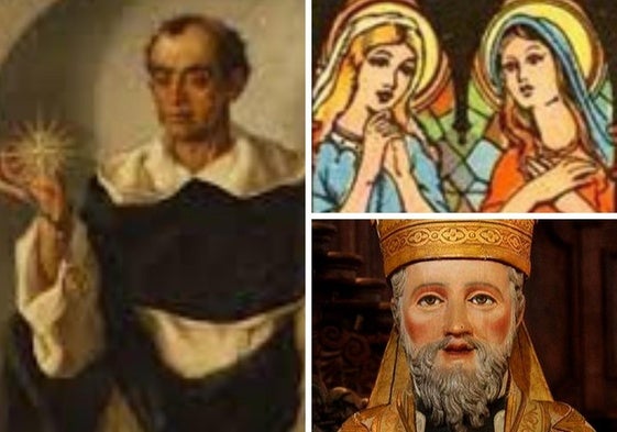 San Telmo, Santa Basilisa y Santa Anastasia y San Paterno mártir.