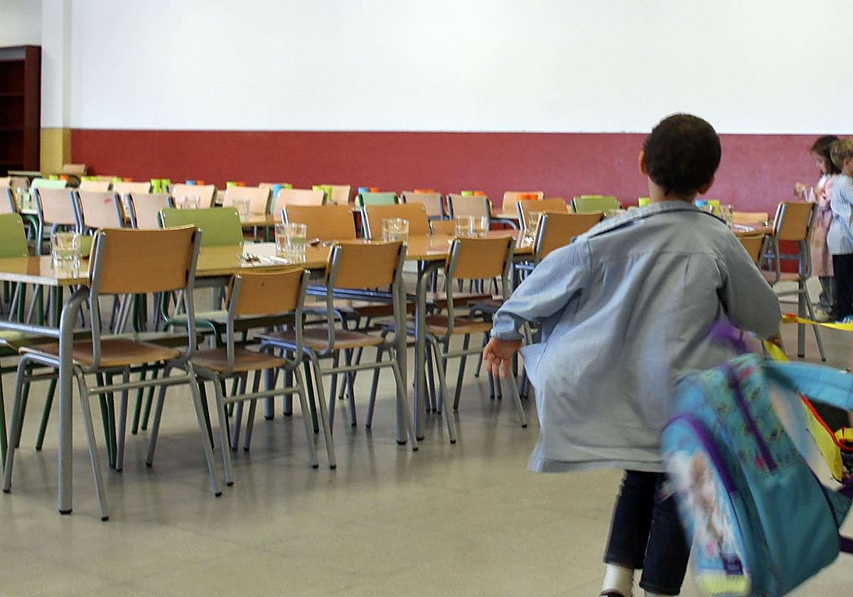 Imagen de archivo de un comedor escolar.