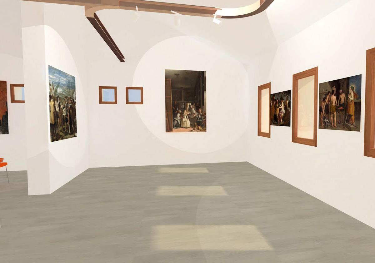 Imagen principal - Detalles de la recreación del antiguo matadero y, en pequeño, el estado actual.