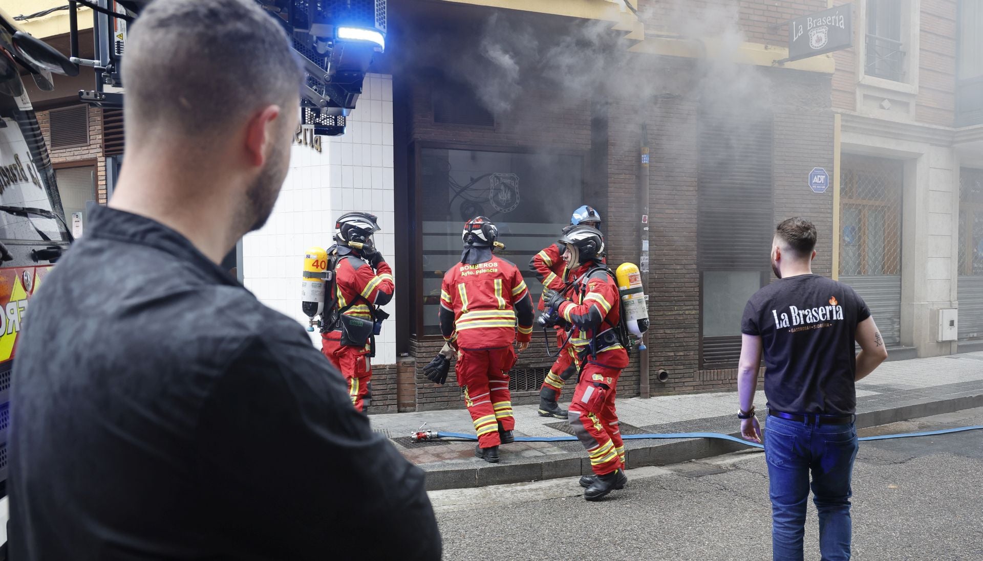 Incendio en el restaurante La Brasería