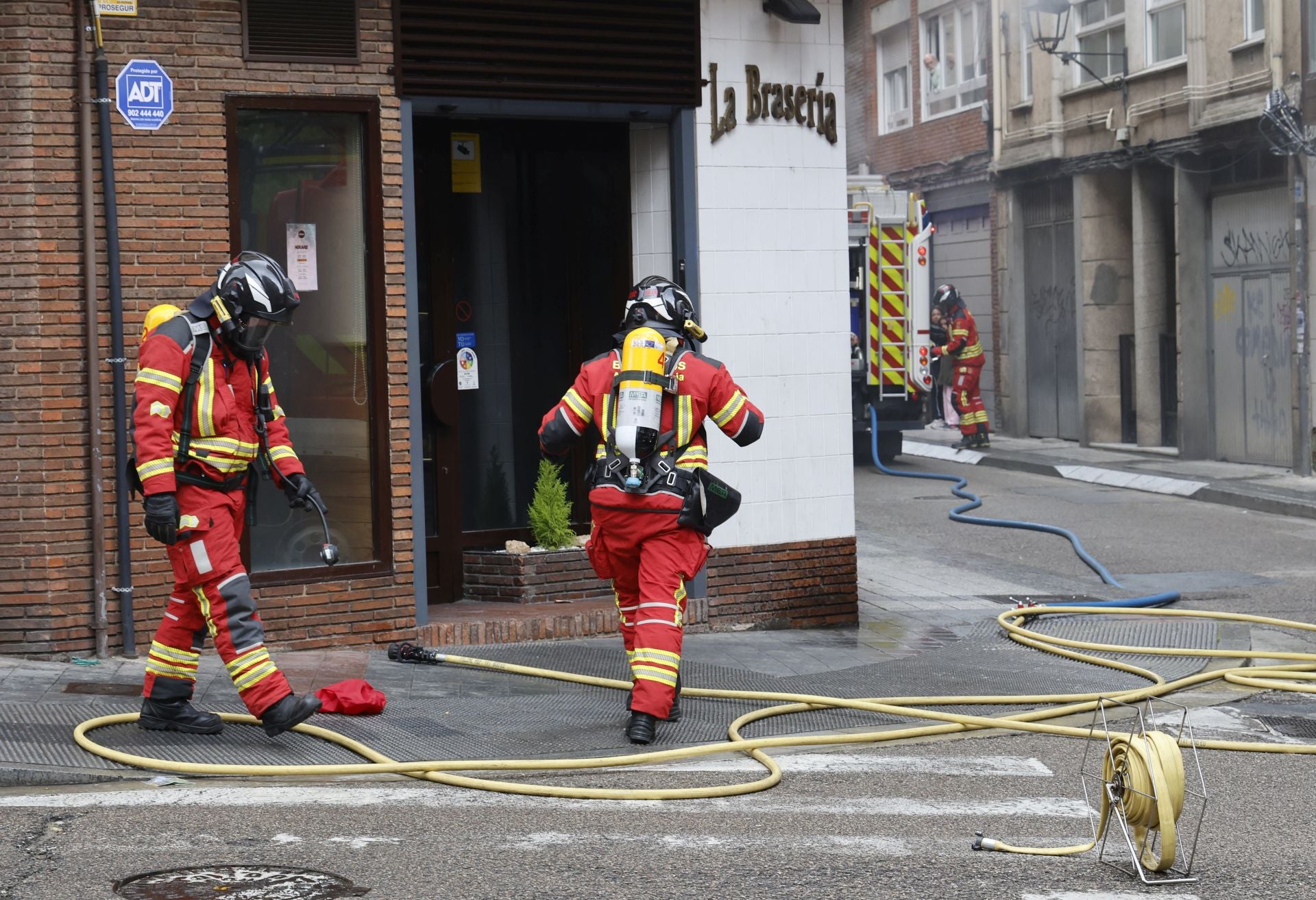 Incendio en el restaurante La Brasería