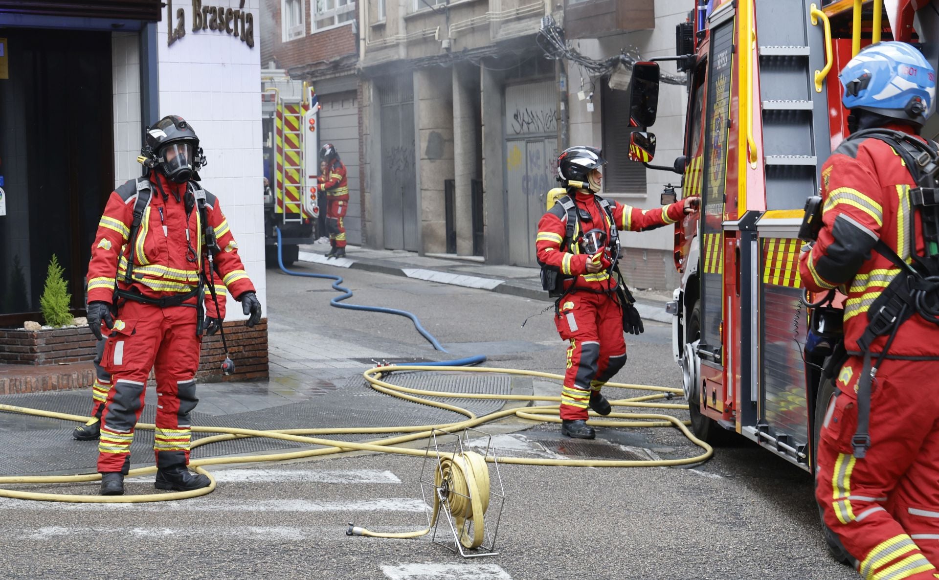 Incendio en el restaurante La Brasería