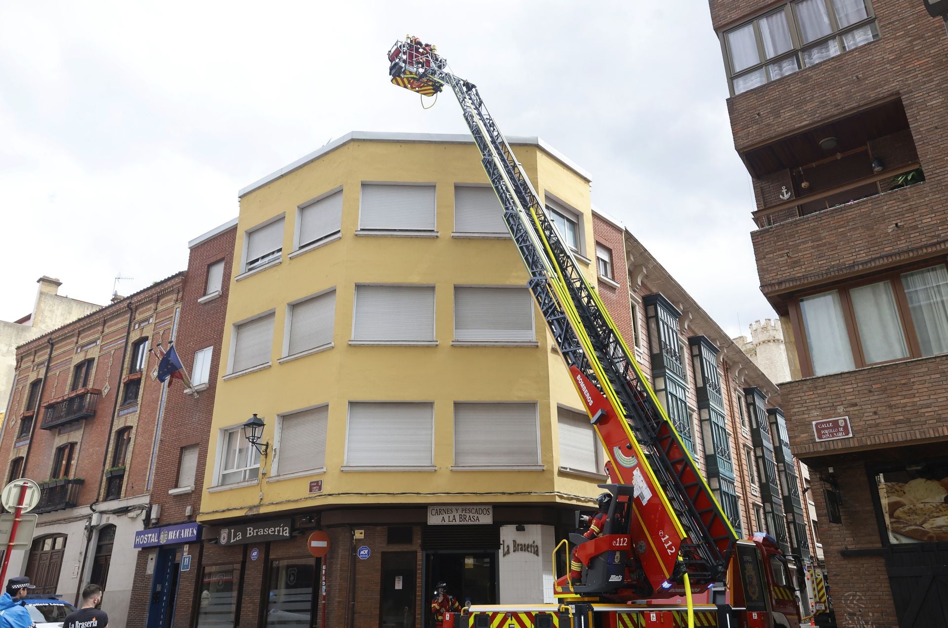 Incendio en el restaurante La Brasería