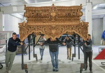 A cuestas con las andas, donde se guarda parte de la Semana Santa de Valladolid