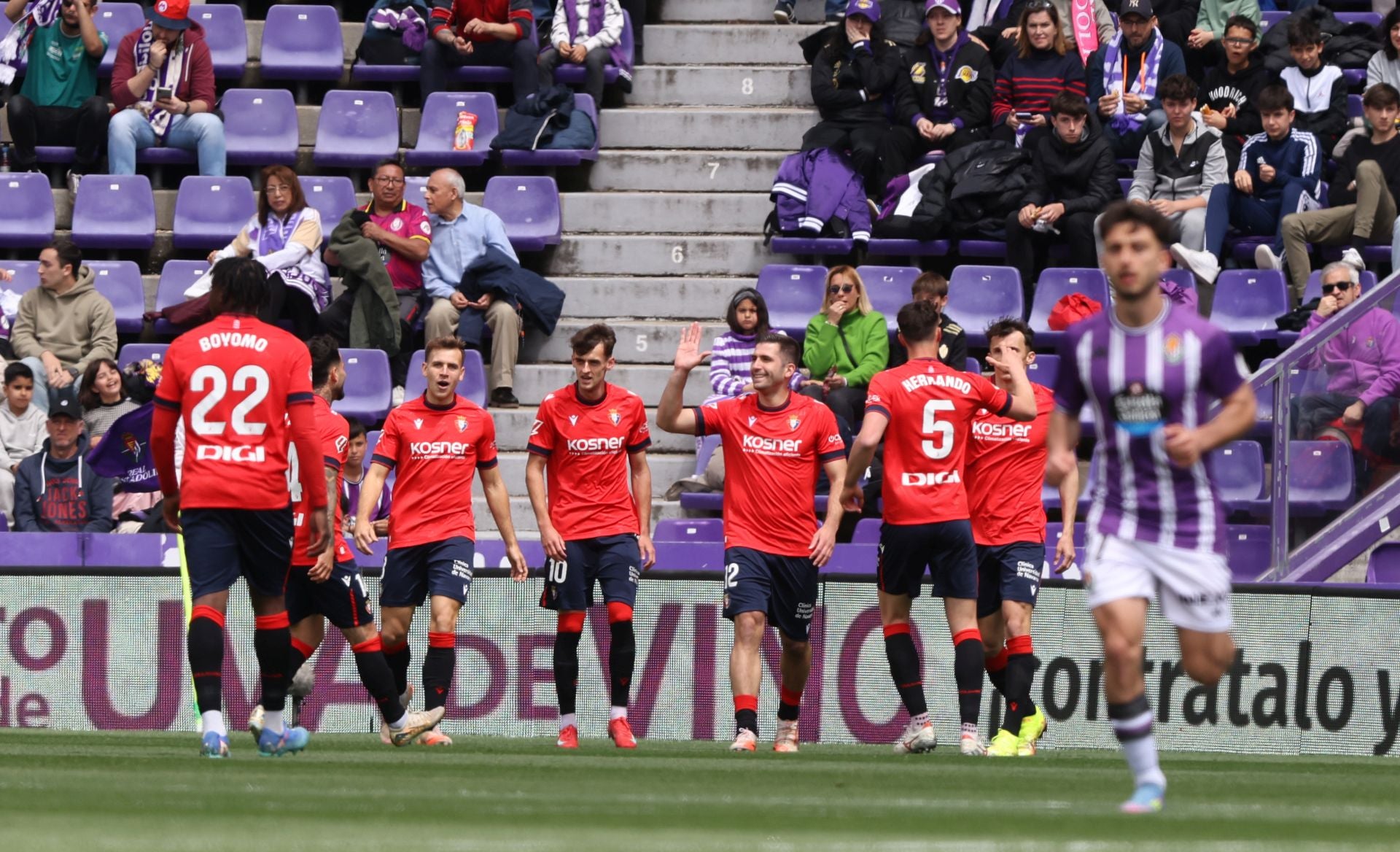 Las imágenes de la derrota del Real Valladolid ante el Osasuna