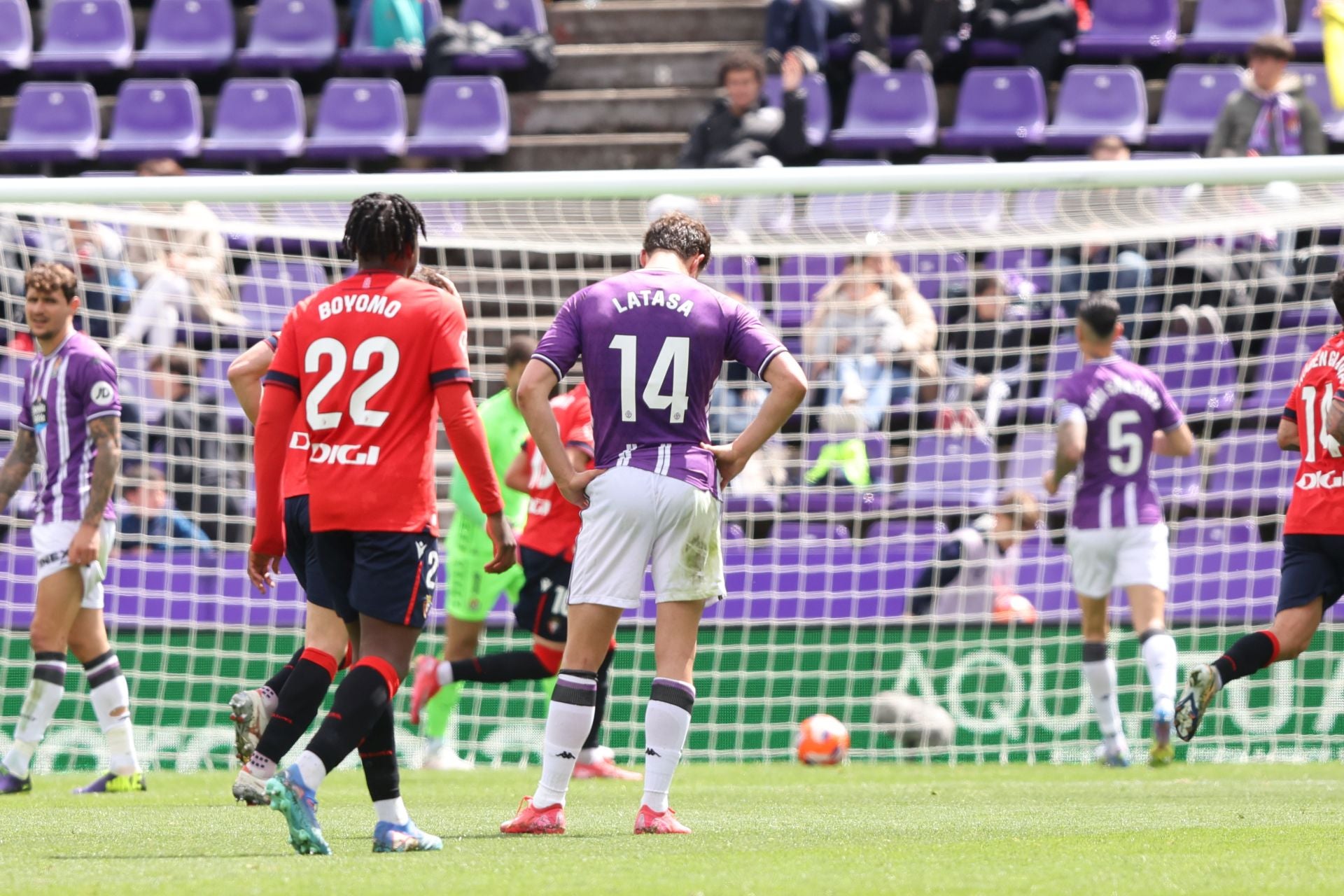 Las imágenes de la derrota del Real Valladolid ante el Osasuna