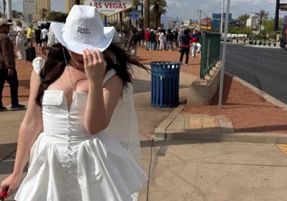 Inés Hernand en Las Vegas.