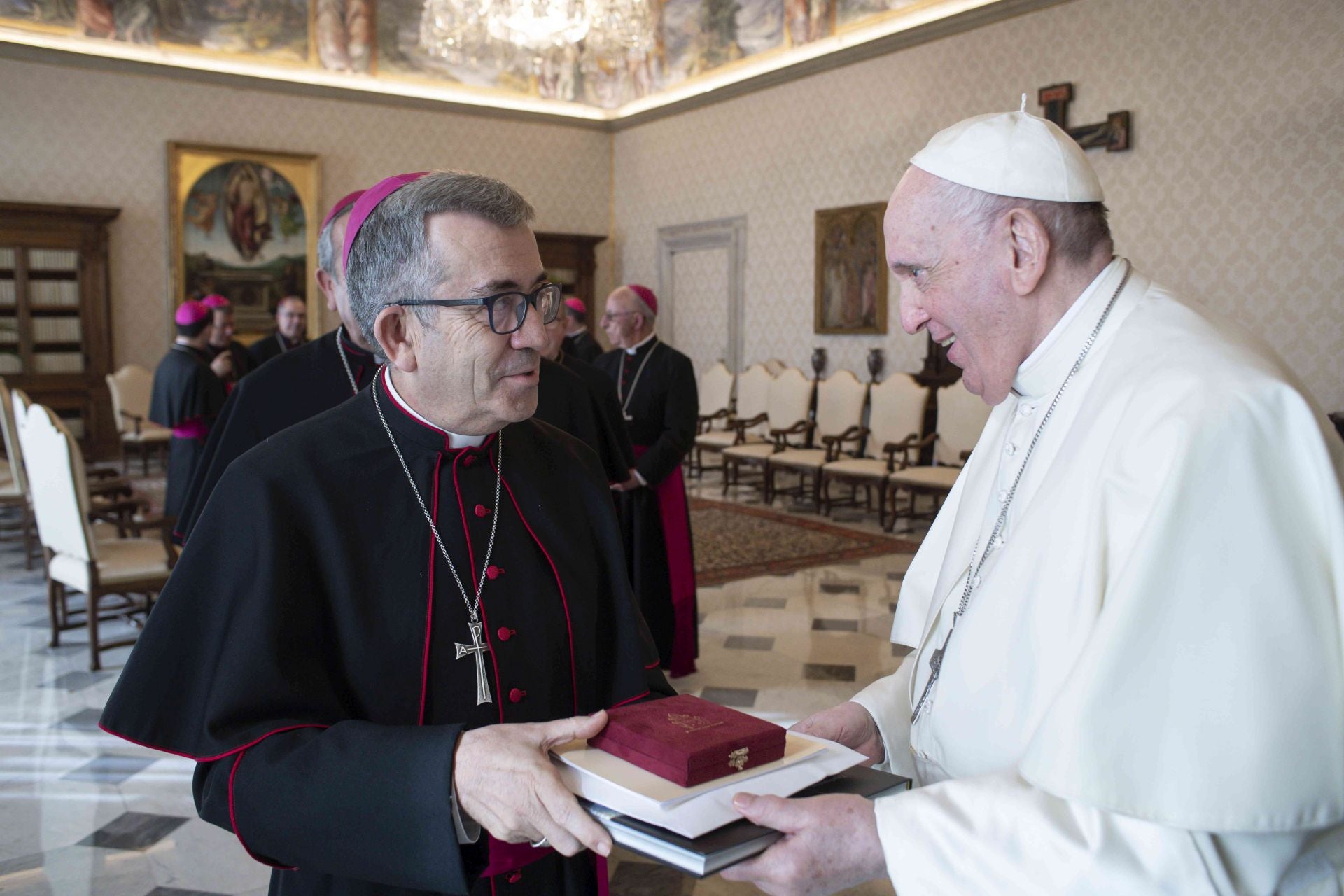 Visita ad limina al Papa Francisco en 2022. Monseñor Luis Argüello acude como obispo auxiliar de Valladolid
