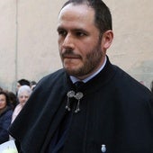Víctor García Rubio, durante una de las procesiones.