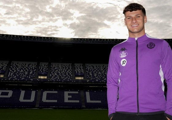 Jorge Delgado, en el estadio José Zorrilla.