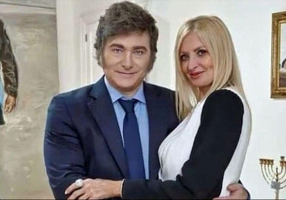Javier Milei con Amalia González, 'Yuyito', en una imagen de archivo.