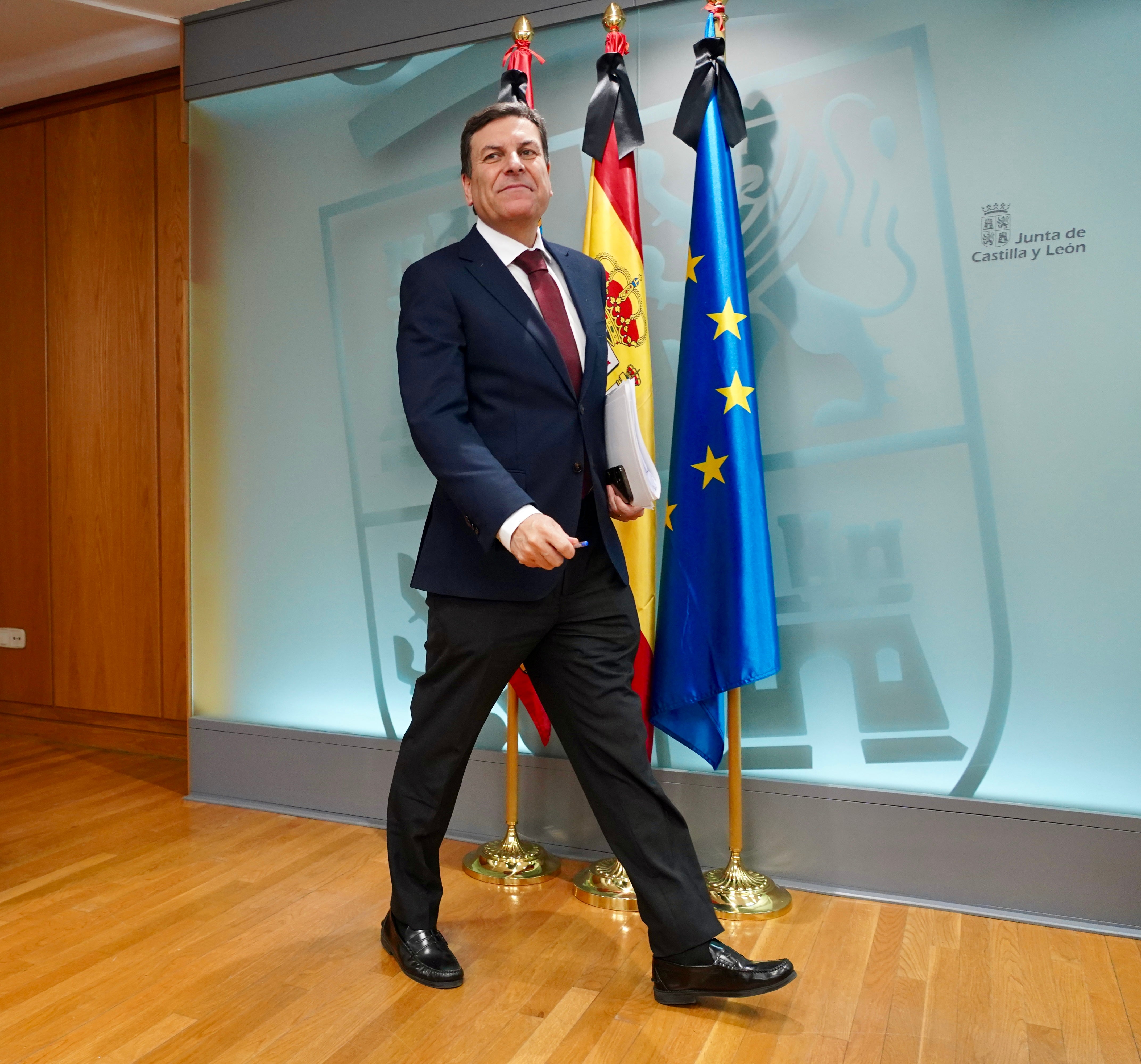 Carlos Fernández Carriedo, ayer tras el Consejo de Gobierno.