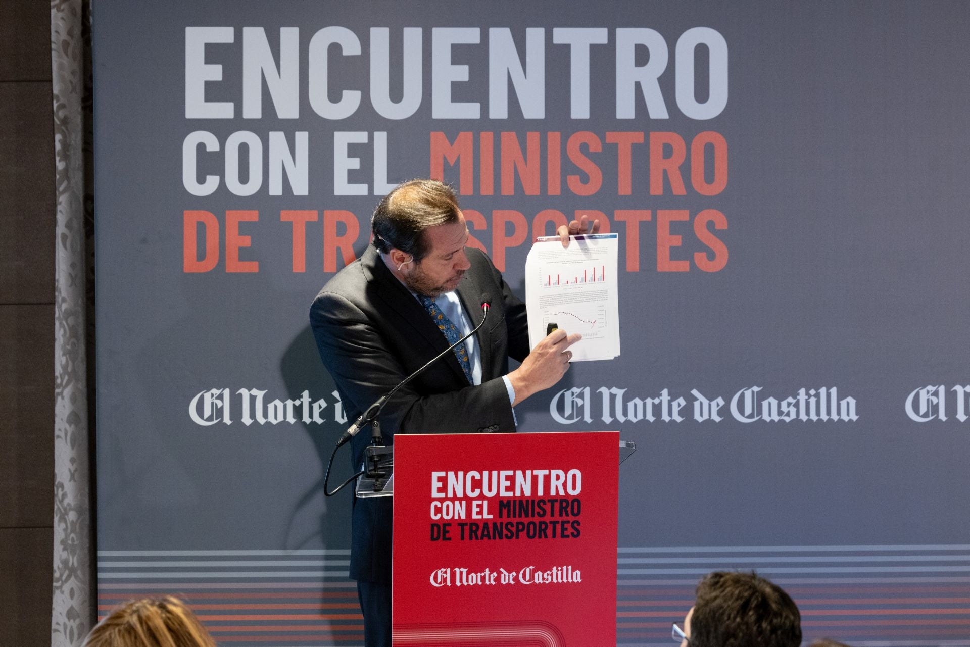 Óscar Puente en el encuentro organizado por El Norte de Castilla