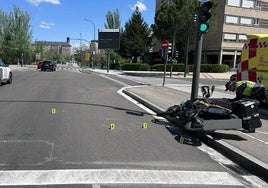Lugar del atropello en la avenida Gloria Fuertes.