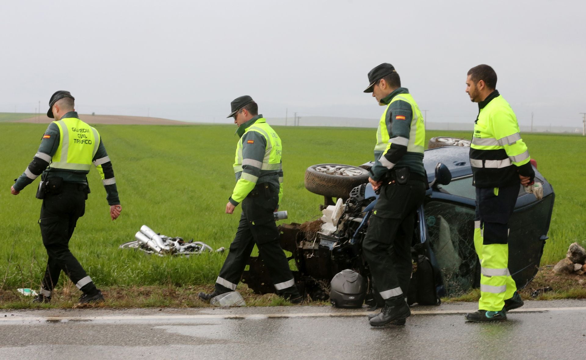 Fotografías del accidente mortal en Turégano
