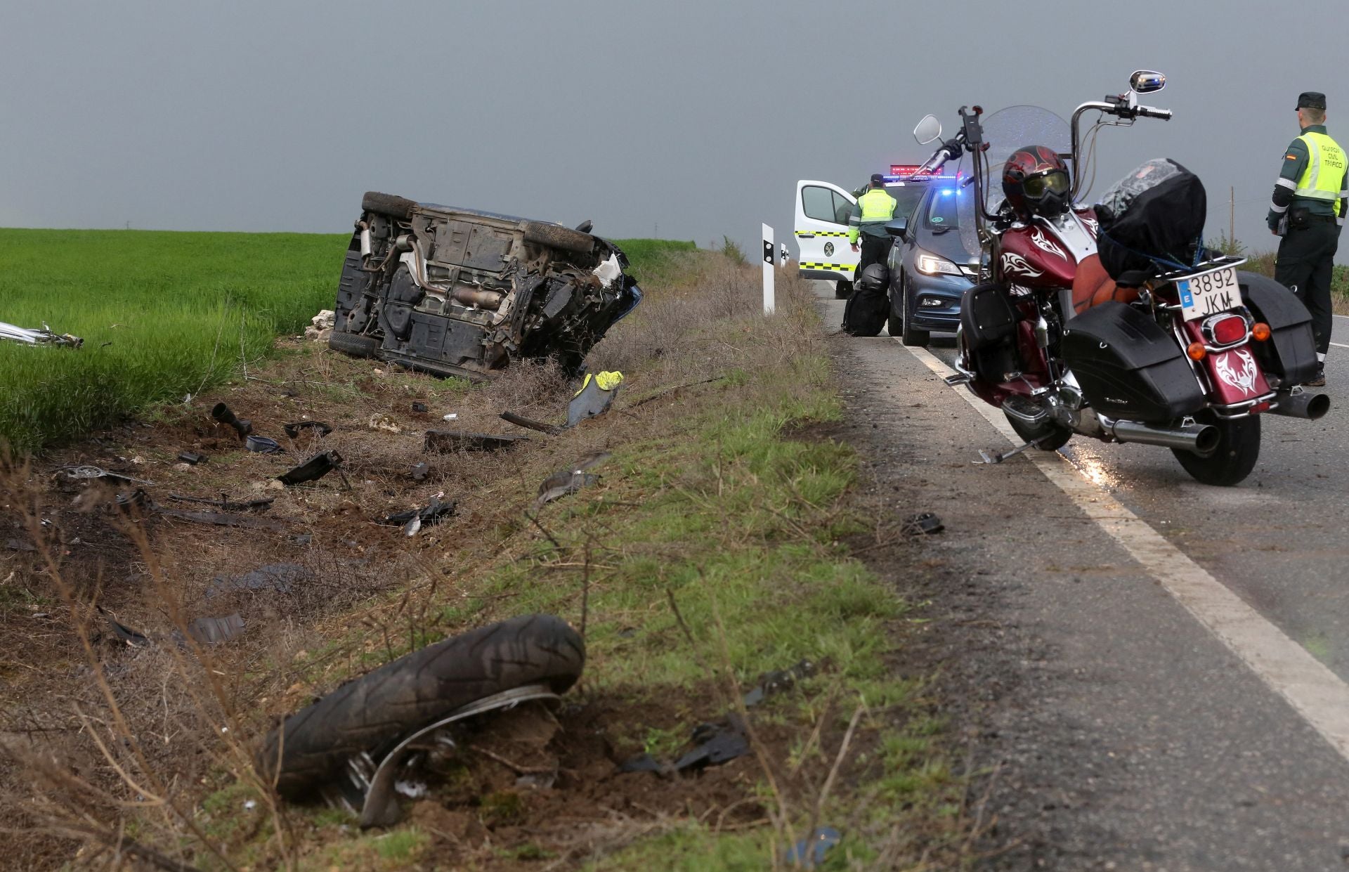 Fotografías del accidente mortal en Turégano
