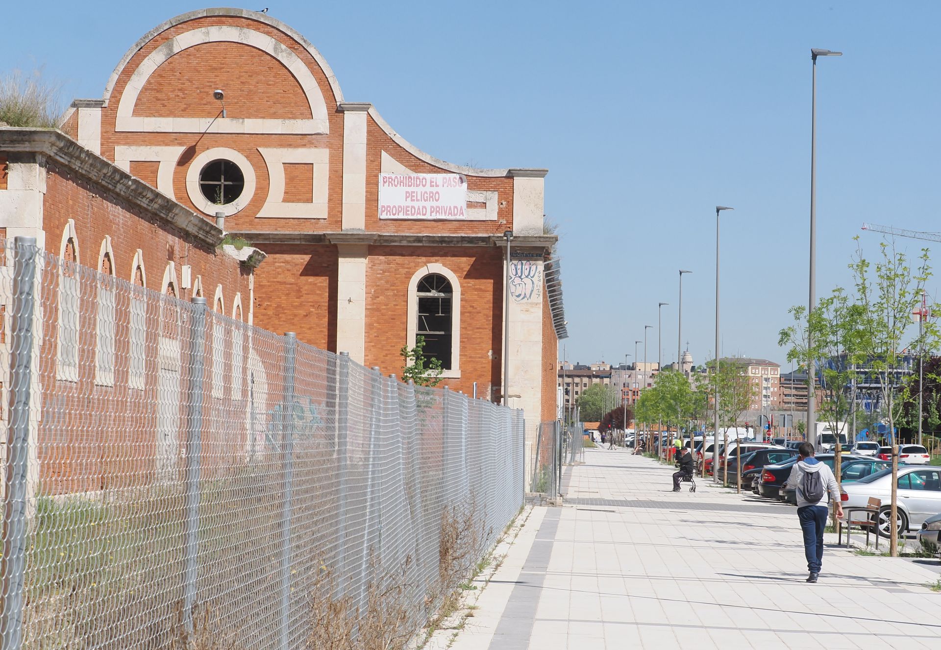 Obras en el Paseo de Arco de Ladrillo de Valladolid para construir pisos para jóvenes