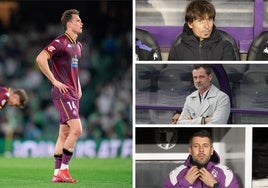 Jueric consuela a Sylla al término del partido en Sevilla.