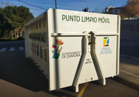 Punto limpio móvil de Zamora.