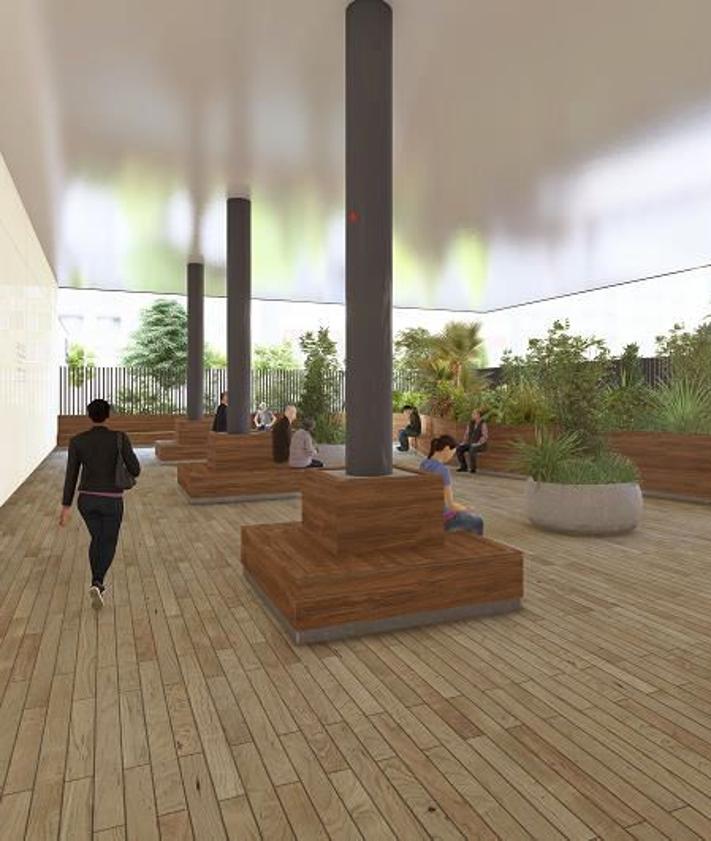 Imagen secundaria 2 - Recreaciones del futuro aspecto de la estación.