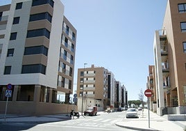 Viviendas en el barrio residencial de Pinar de Jalón.
