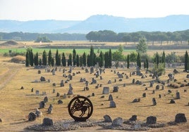 Paisaje rehabilitado en la necrópolis de Las Ruedas.
