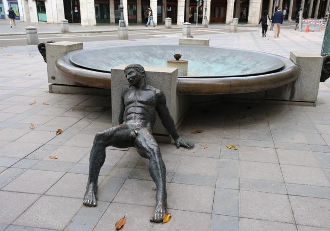 La fuente de los Colosos de Valladolid.