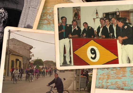 Collage con fotos antiguas de Pedrajas de San Esteban