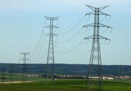Torres eléctricas en la provincia de Segovia.