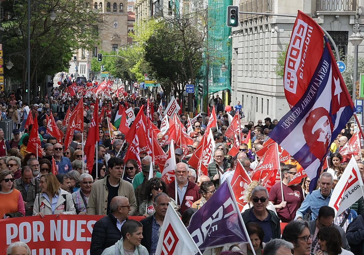 Manifestación de 1 de mayo en Valladolid.