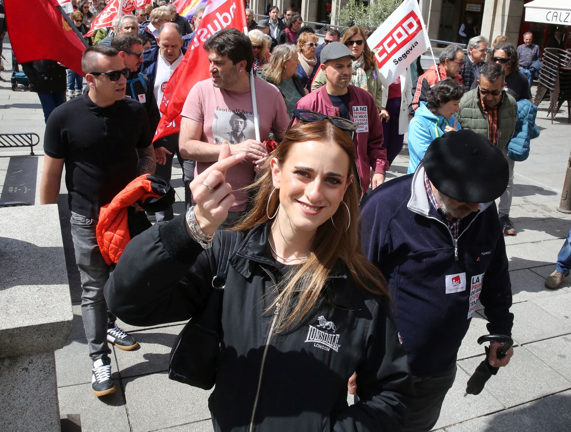 Fotografías de la manifestación del Primero de Mayo en Segovia
