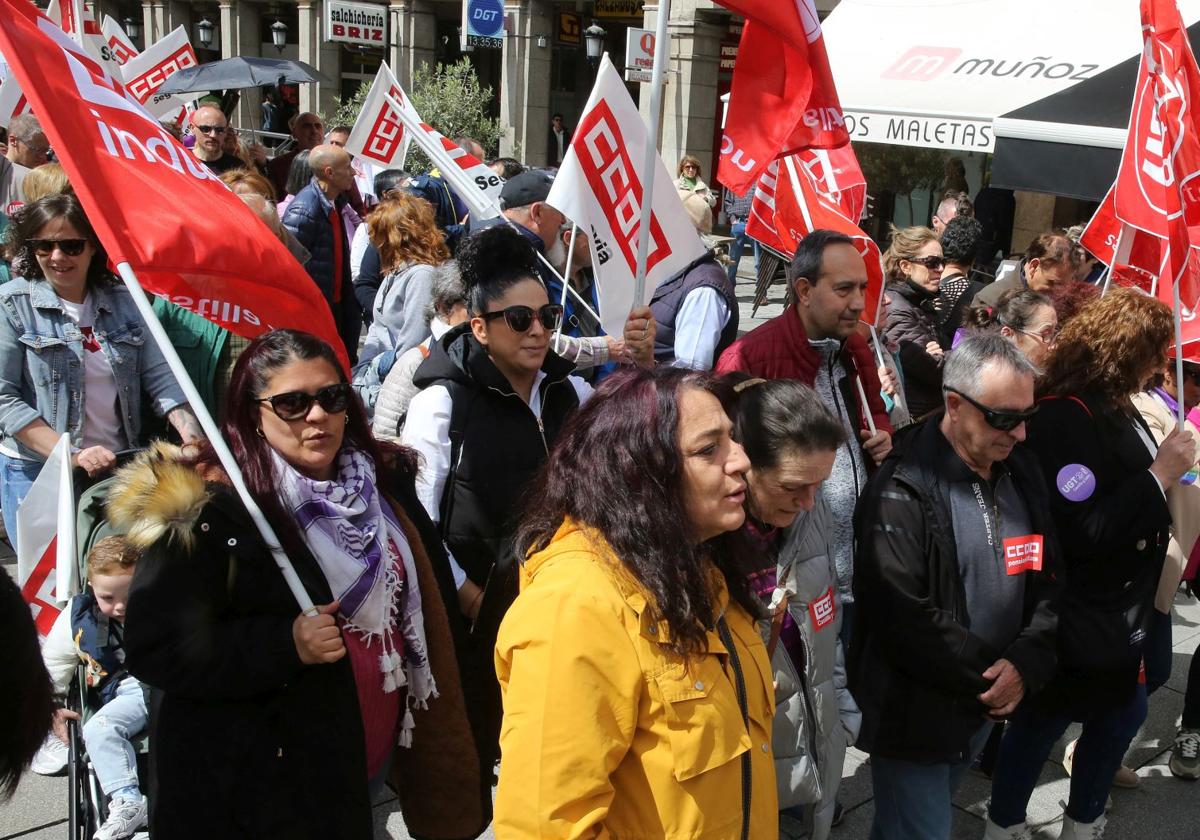 Fotografías de la manifestación del Primero de Mayo en Segovia