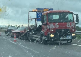 Vehículos implicados en el accidente.