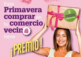 Cartel de la nueva campaña de compra en el comercio local.