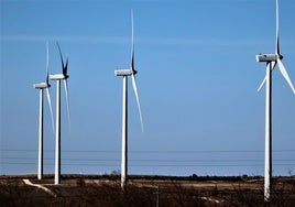 Aerogeneradores de un parque eólico.