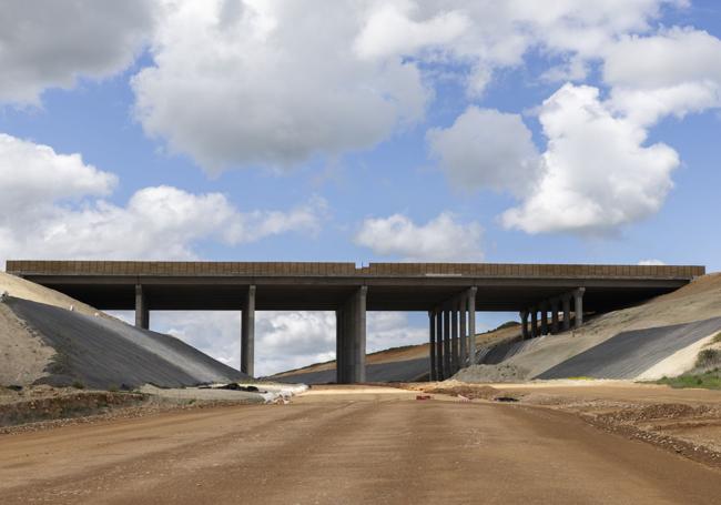 Tramo en obras en la provincia de Valladolid.